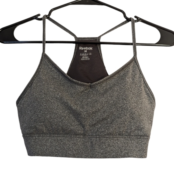 Reebok Sports Bra Top Women's Size Medium Racerback‎ B Cup Padded - Picture 1 of 11